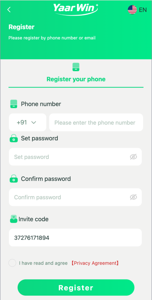 How to Register on Yaar Win?