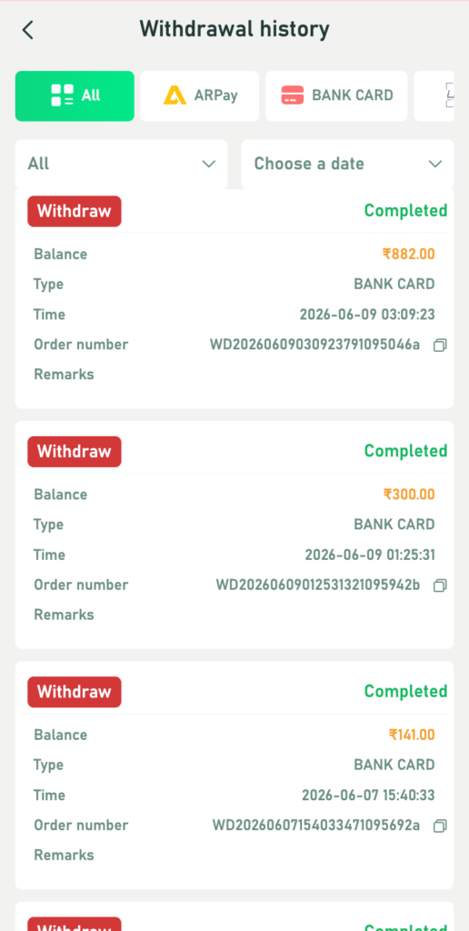 Yaar Win Withdrawal & Earning Proof